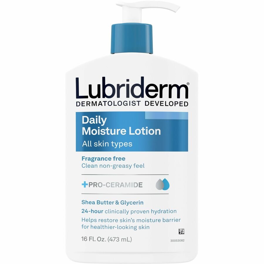 Lubriderm Daily Moisture Lotion + Pro-Ceramide, Unscented, 16 fl. oz