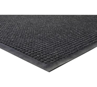 Genuine Joe Waterguard Mat, 3' x 5', Charcoal