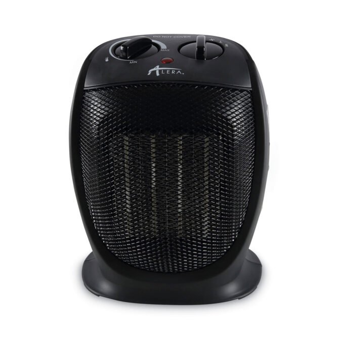 Alera Ceramic Heater, 1,500 W, 7.12 x 5.87 x 8.75, Black