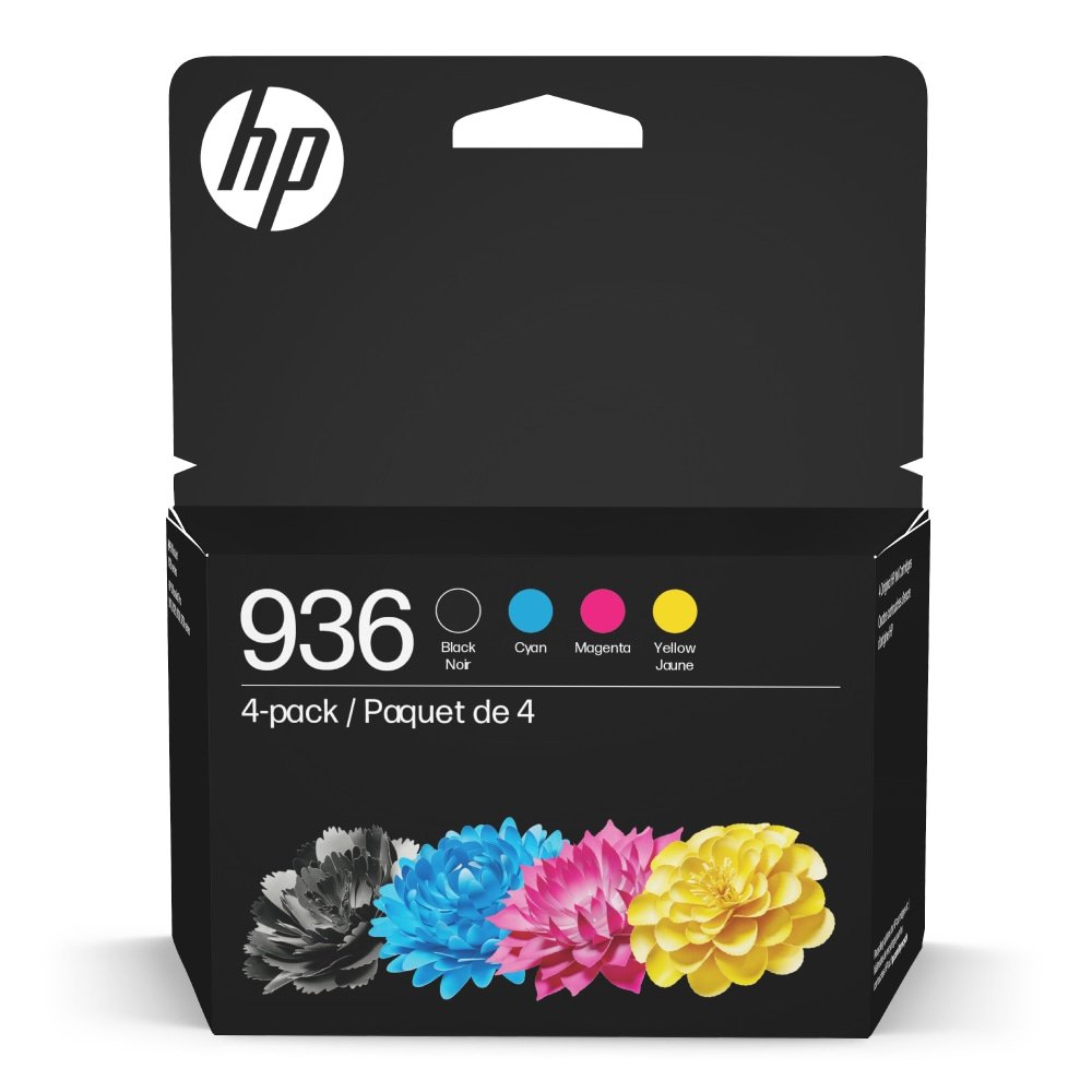 HP 936 CMYK Original Ink Cartridges, Pack Of 4 Cartridges, 6C3Z5LN