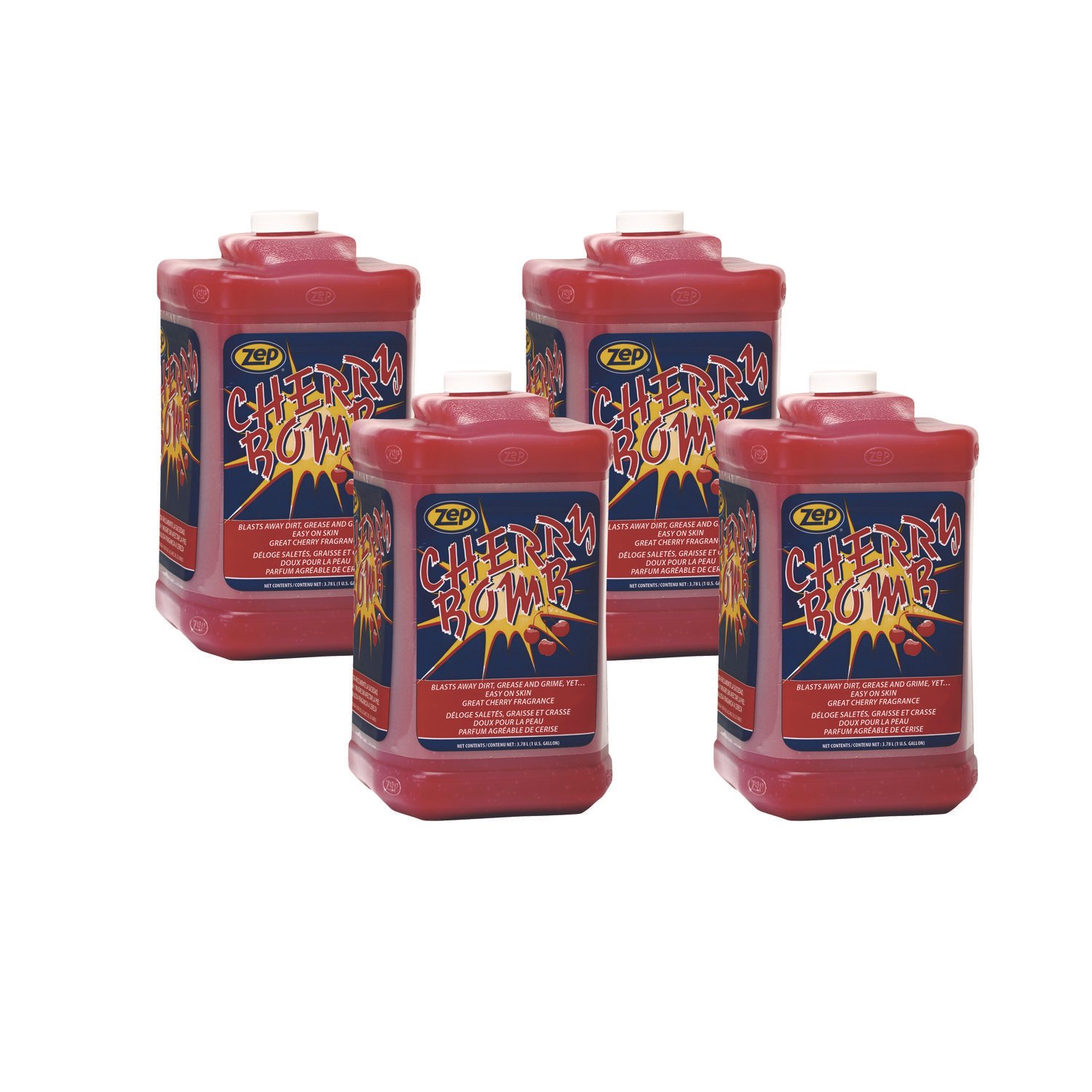 Zep Cherry Bomb Hand Cleaner Refill, Cherry Scent, 1 gal, 4/Carton