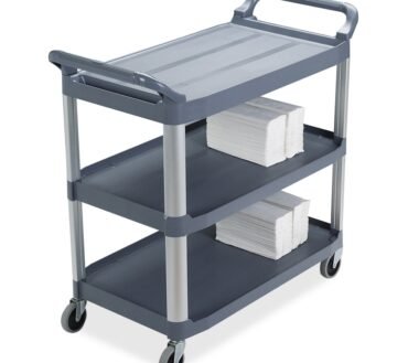 Rubbermaid Xtra Utility Cart, 37 4/5"H x 40 3/5"W x 20"D, Gray