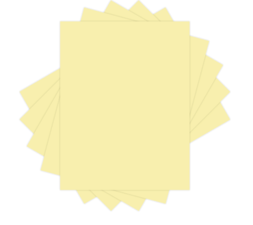 Xerox Vitality Pastel Color Multi-Use Printer & Copy Paper, 10 Reams, Yellow, Letter (8.5" x 11"), 5000 Sheets Per Case, 20 Lb, FSC Certified, 30% Recycled